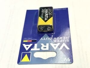 9V / 6F22  PİL 9 VOLT VARTA PİL  17X25X48 MM - 9V PİL , 9 VOLT VARTA BATTERY