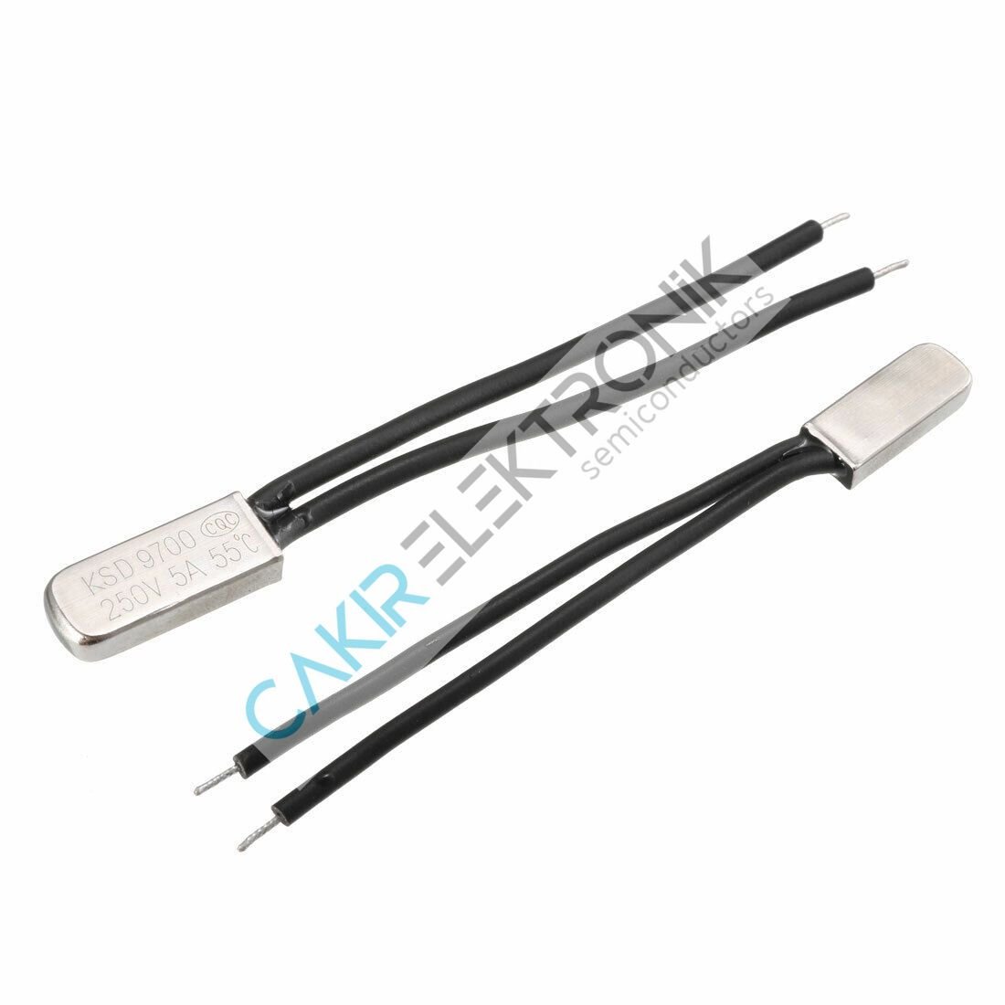 KSD9700  - 55C° - KABLOLU TERMOSTAT - 5A. 250V. - 55 DERECE - N/C