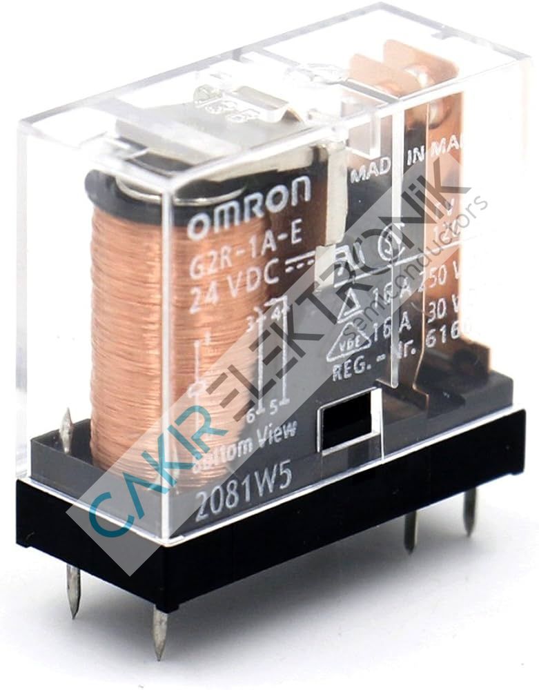 G2R-1A-E-24VDC - G2R-1A-E-24   6PİN 16A. RÖLE   G2R1AE  24VDC