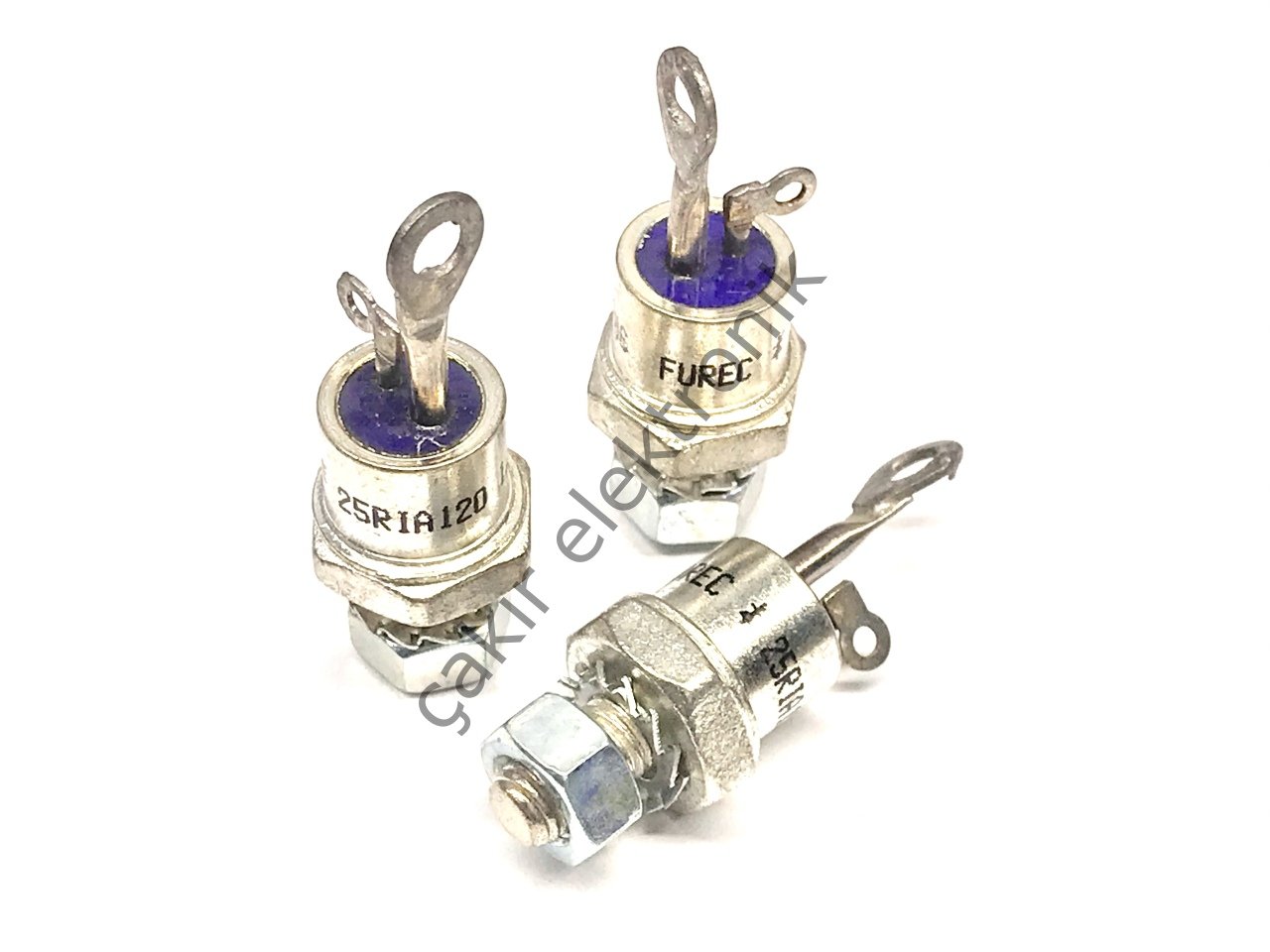 25RIA120, Thyristor, 1200V 25A, 60mA 2-Pin, TO-48