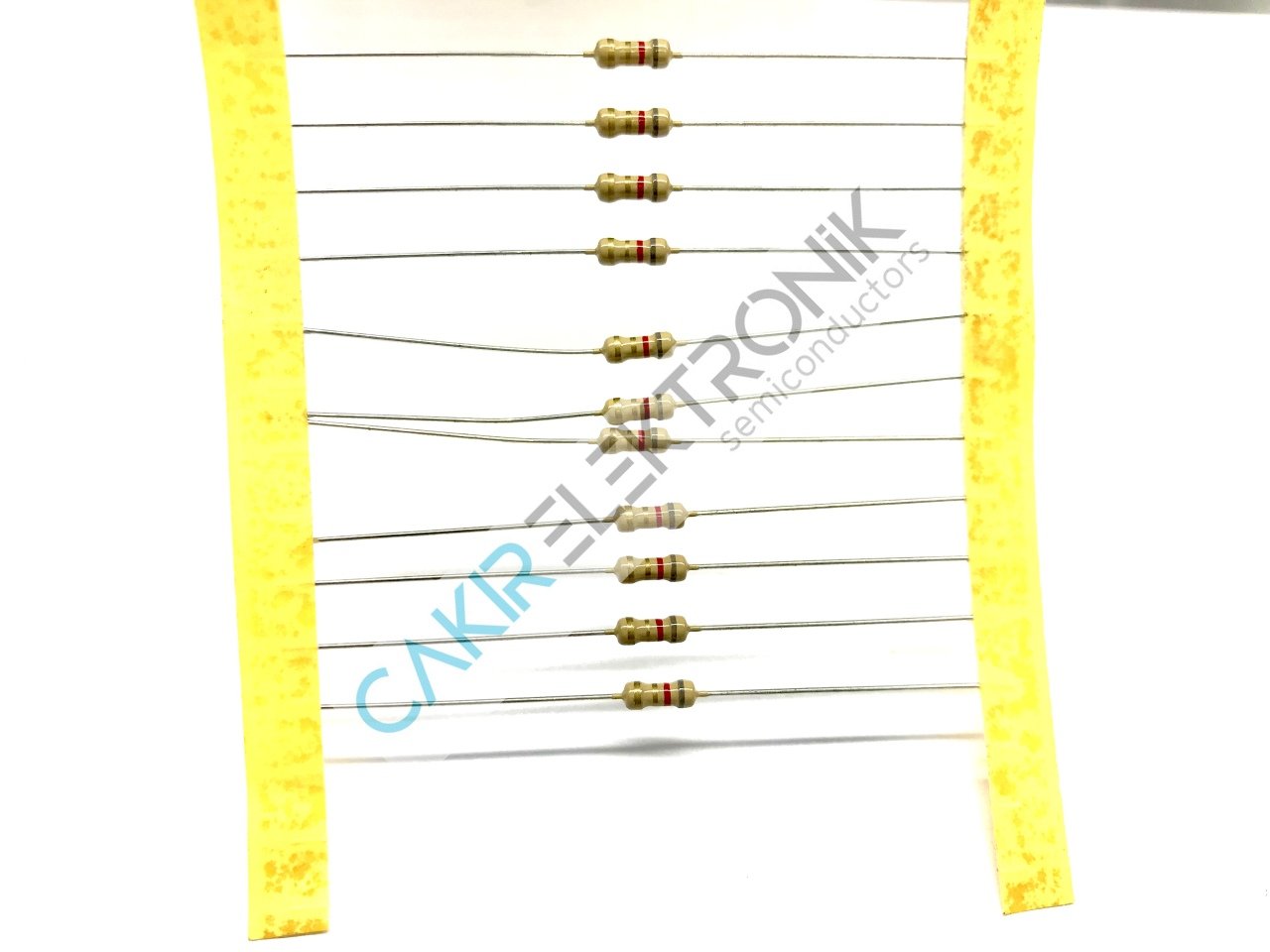 8R2 - 8,2R - 8.2R - 8,2 OHM  1/4 DİRENÇ - CF1/4 8.2Ω; 0.25W; ±5%; Ø2.3x6mm; Leads: axial 100 ADETTİR