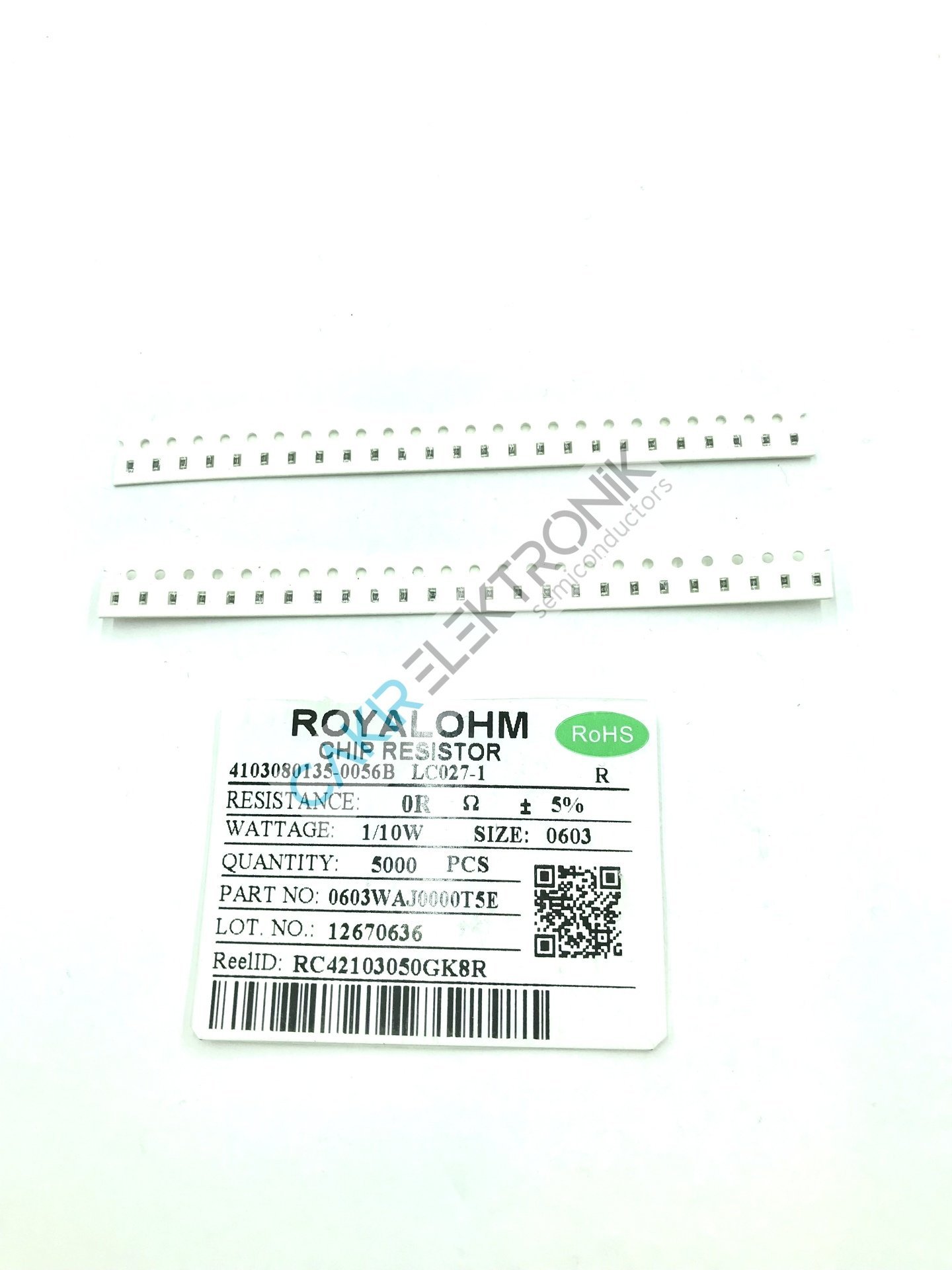 0R - 0 OHM  - 0603 - 0 - SMD DİRENÇ %5