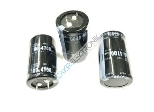 4700MF 100V , 4700UF 100V 30X50 MM KONDANSATÖR