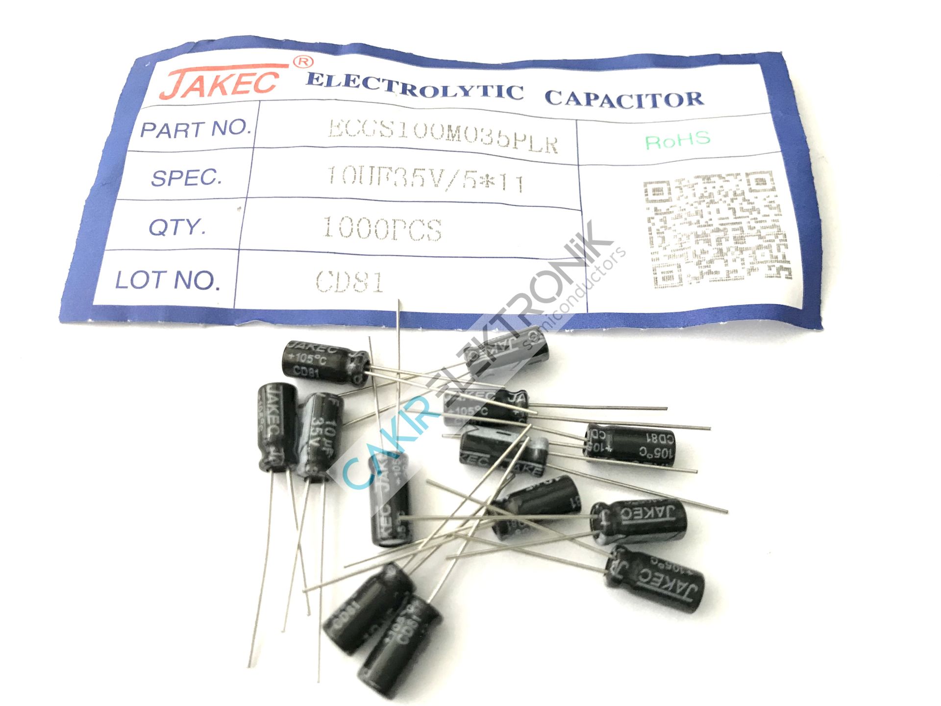 10MF 35V - 10UF 35V - 5X11MM KONDANSATÖR
