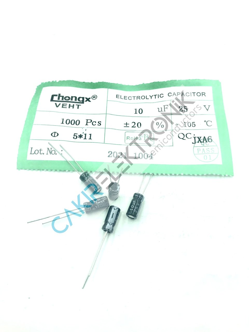 10MF 25V - 10UF 25V 5X11 MM KONDANSATÖR
