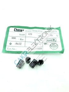 470MF 16V - 470UF 16V  8X12 MM KONDANSATÖR