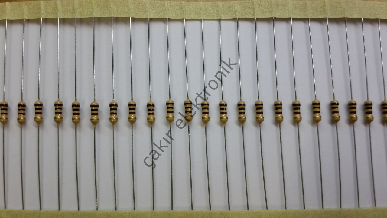 100R - 100 OHM  1/4 DİRENÇ - 100Ω; 0.25W; ±5%; Ø2.3x6mm; Leads: axial