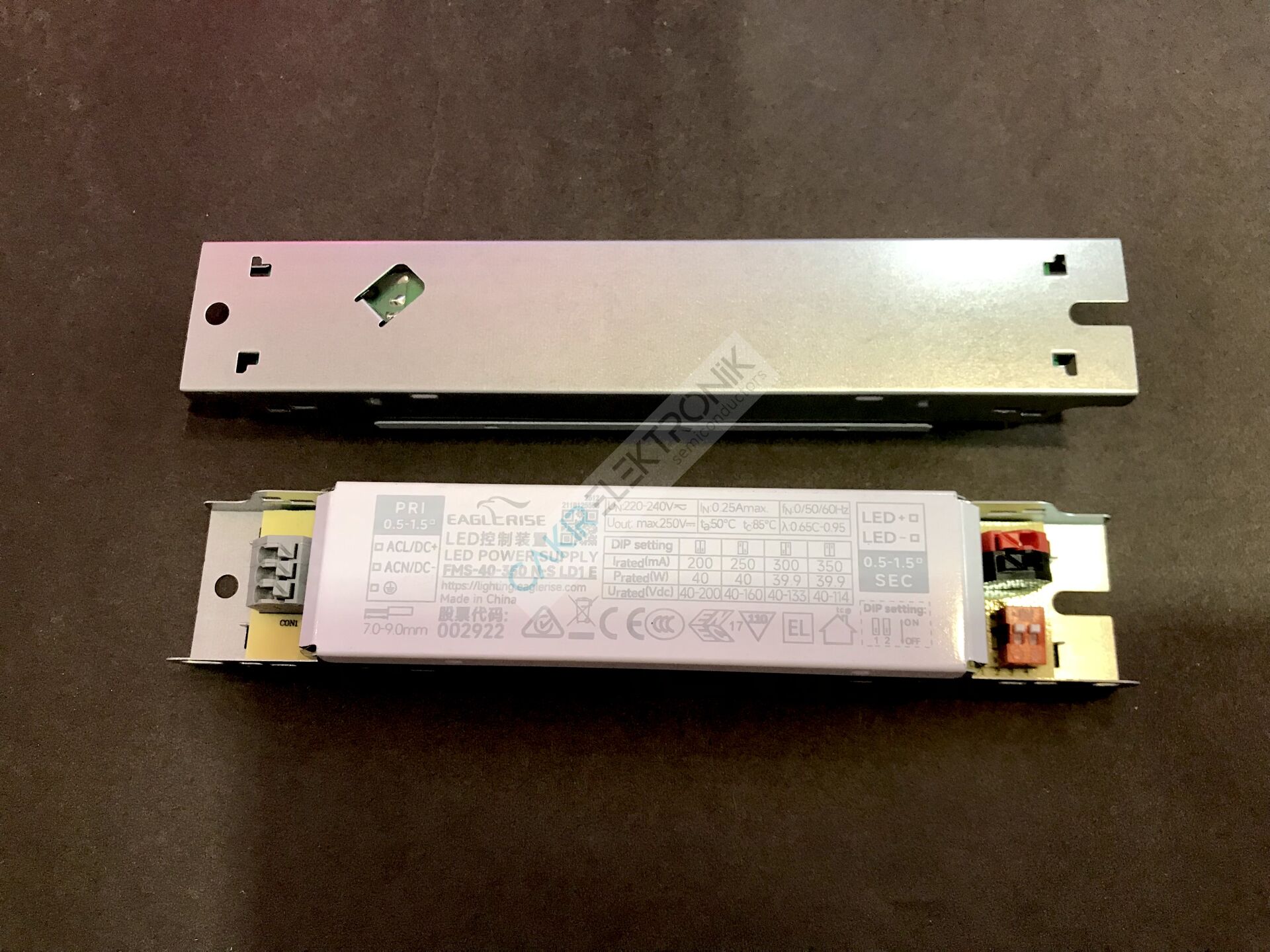 FMS-40-350 N-S LD1 E , FMS40 350 N S LD1 E	40W	220-240VAC	200-350mA	40-200VDC	90%	0.95	168*30*21mm