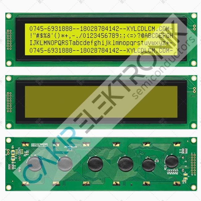 JHD404A-4 , LCD 4004A-5V GREEN ,  4X40 LCD DISPLAY YEŞİL , ATM4004