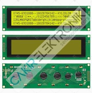 JHD404A-4 , LCD 4004A-5V GREEN ,  4X40 LCD DISPLAY YEŞİL , ATM4004