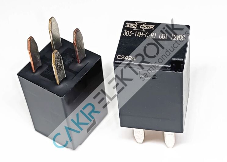 303-1AH-C-R1-L01 / 303-1AH-C-R1-U01 - 12V 4 PİN Otomotiv Röleleri RELAY, 1NO, 20A, 12VDC