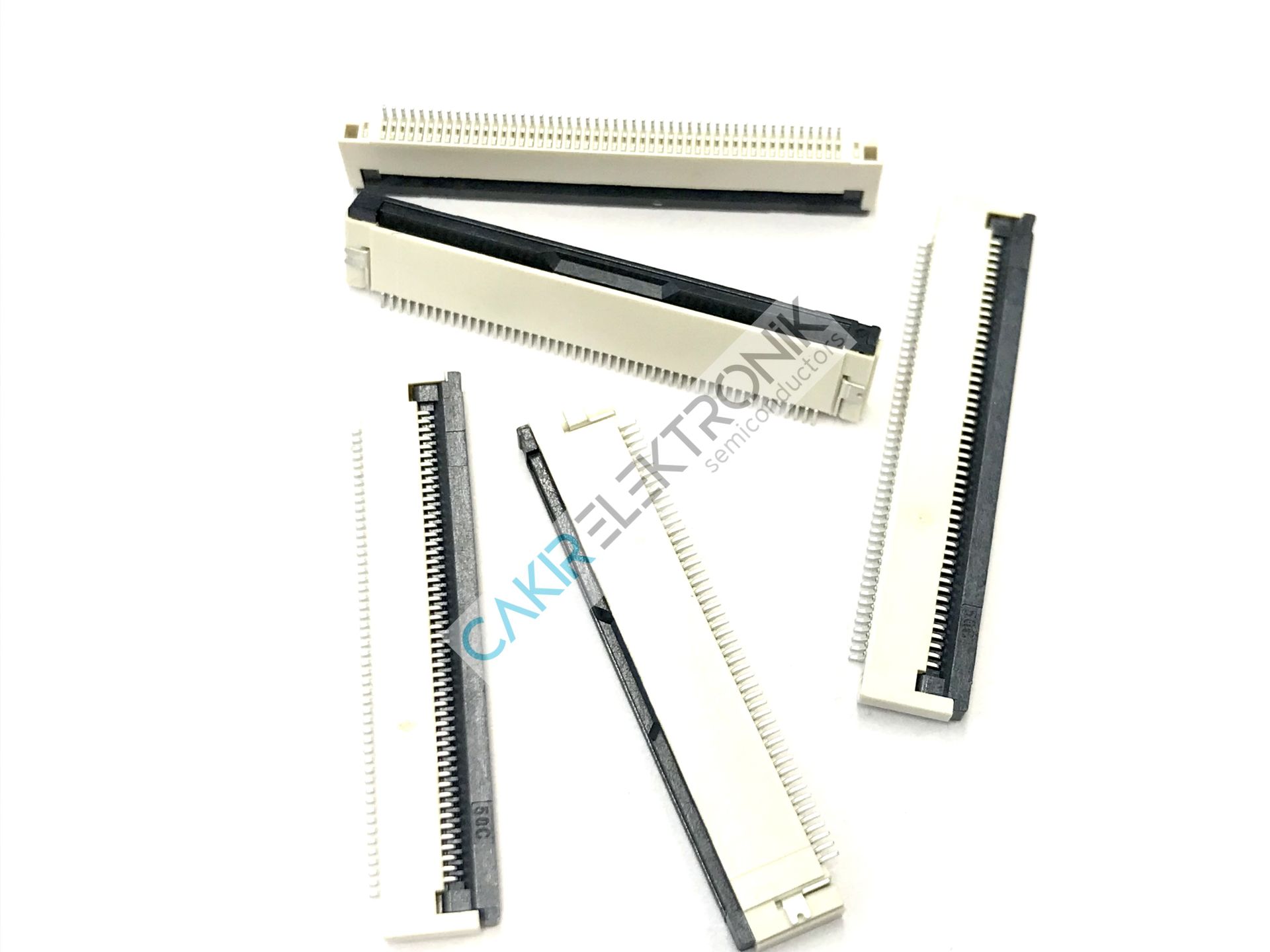 FFC SOCKET DR/DWN 0.5MM-50P - FFC SOKET DR/DWN 0.5MM-50PIN , FFC KONNEKTÖR 50PIN 0,5MM , FFC CONNECTOR 0,5MM