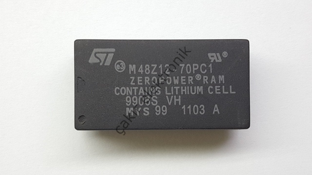 M48Z12-70PC1 - ZEROPOWER RAM - 16 KBIT (2KB X 8) ZEROPOWER SRAM