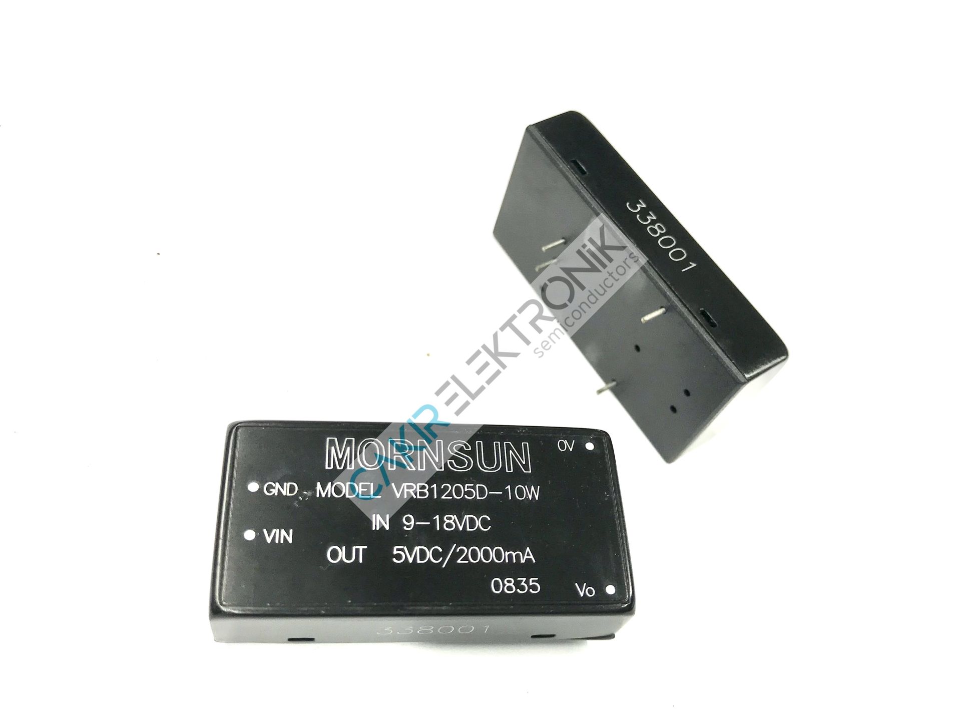VRB1205D-10W - 10W DCDC CONVERTOR , VRB1205D-10WR2 ,  İNPUT 9-18V.  OUTPUT 5V. 2000MA