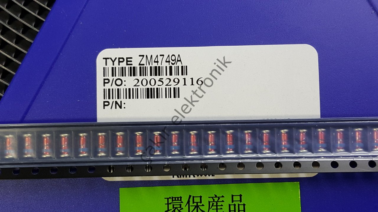 24V 1WATT ZENER- MELF ZENER DİYOT - ZM4749  - ZM4749A - 1W 24V SMD ZENER 25 ADETTİR