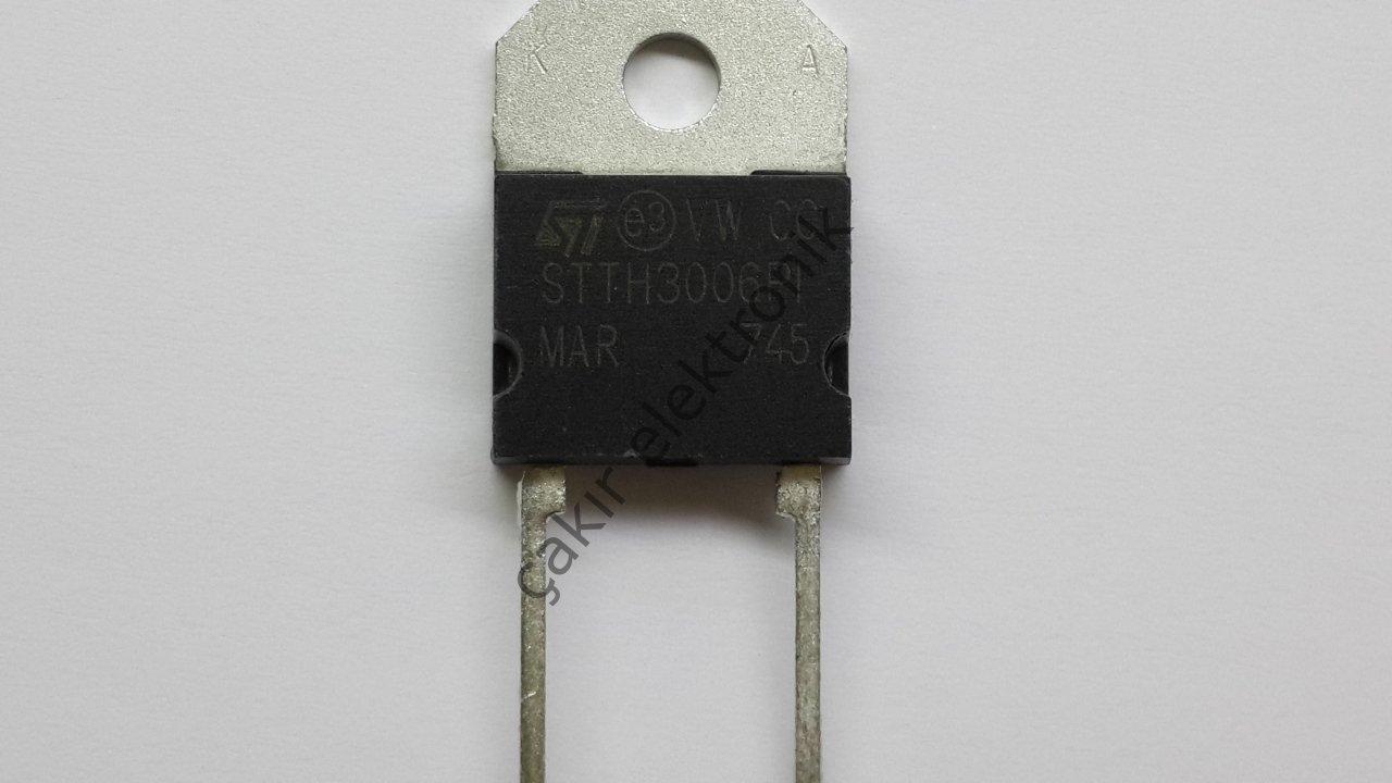 STTH3006PI - STTH3006 , 30A. 600V. Turbo 2 ultrafast high voltage DİYOT