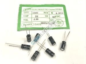 22MF 63V - 22UF 63V    6.3X12MM KONDANSATÖR