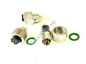 M12D 8P FEMALE , M12/8P FEMALE , M 12 D 8PIN FEMALE , M12D 8PIN DİŞİ KONNENTOR