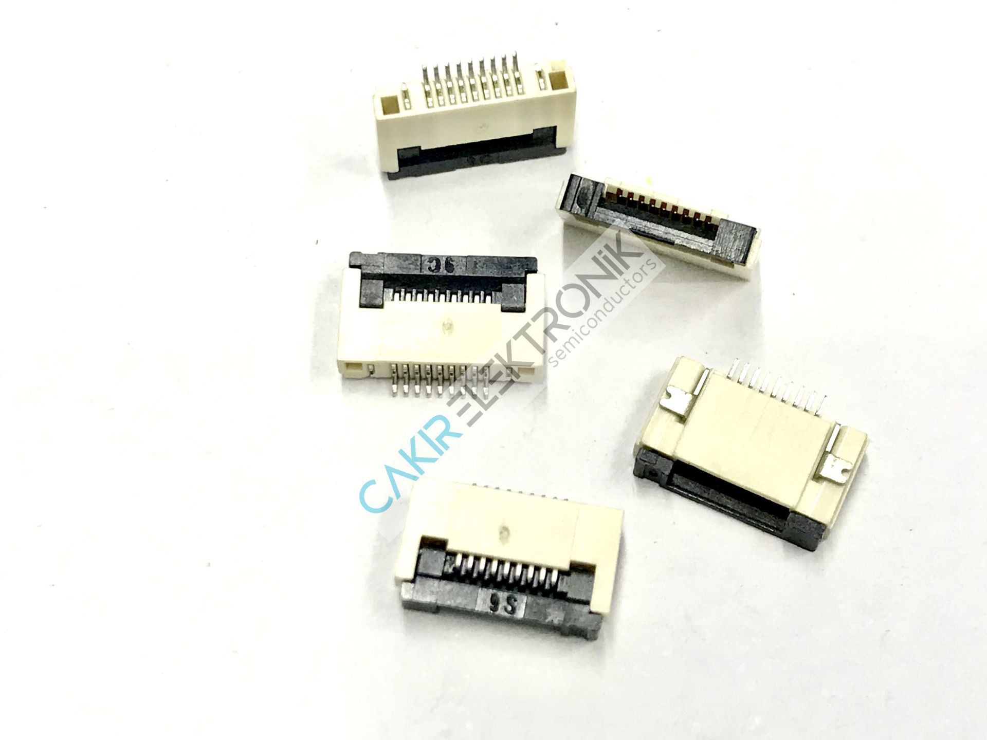 FFC SOCKET CV/DWN 0.5MM-9P - FFC SOKET CV/DWN 0.5MM-9PIN , FFC KONNEKTÖR 9PIN 0,5MM , FFC CONNECTOR 0,5MM