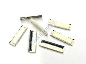 FFC SOCKET CV/DWN 0.5MM-30P - FFC SOKET CV/DWN 0.5MM-30PIN , FFC KONNEKTÖR 30PIN 0,5MM , FFC CONNECTOR 0,5MM