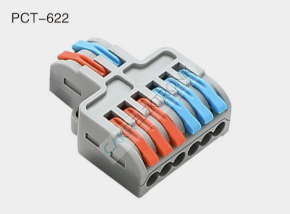 PCT-622 , PCT622 ,  KABLO BİRLEŞTİRİCİ , CABLE CONNECTOR , 0.08-2.5 (4 mm²) 250V/4kV/32A