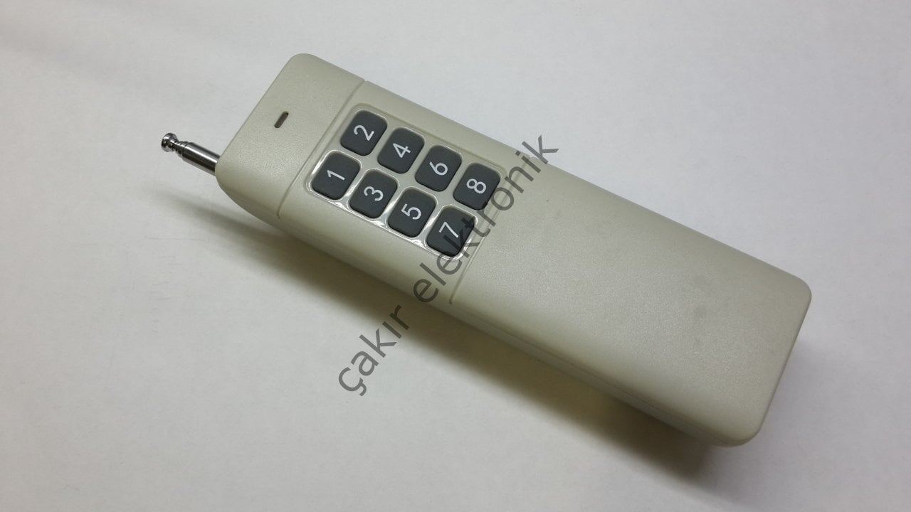 8 KANAL RF KUMANDA - 8Lİ UZAKTAN KUMANDA - 433MHZ