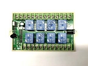 8 KANAL RF ALICI DEVRESİ - 8Lİ RÖLE KARTI - 433MHZ