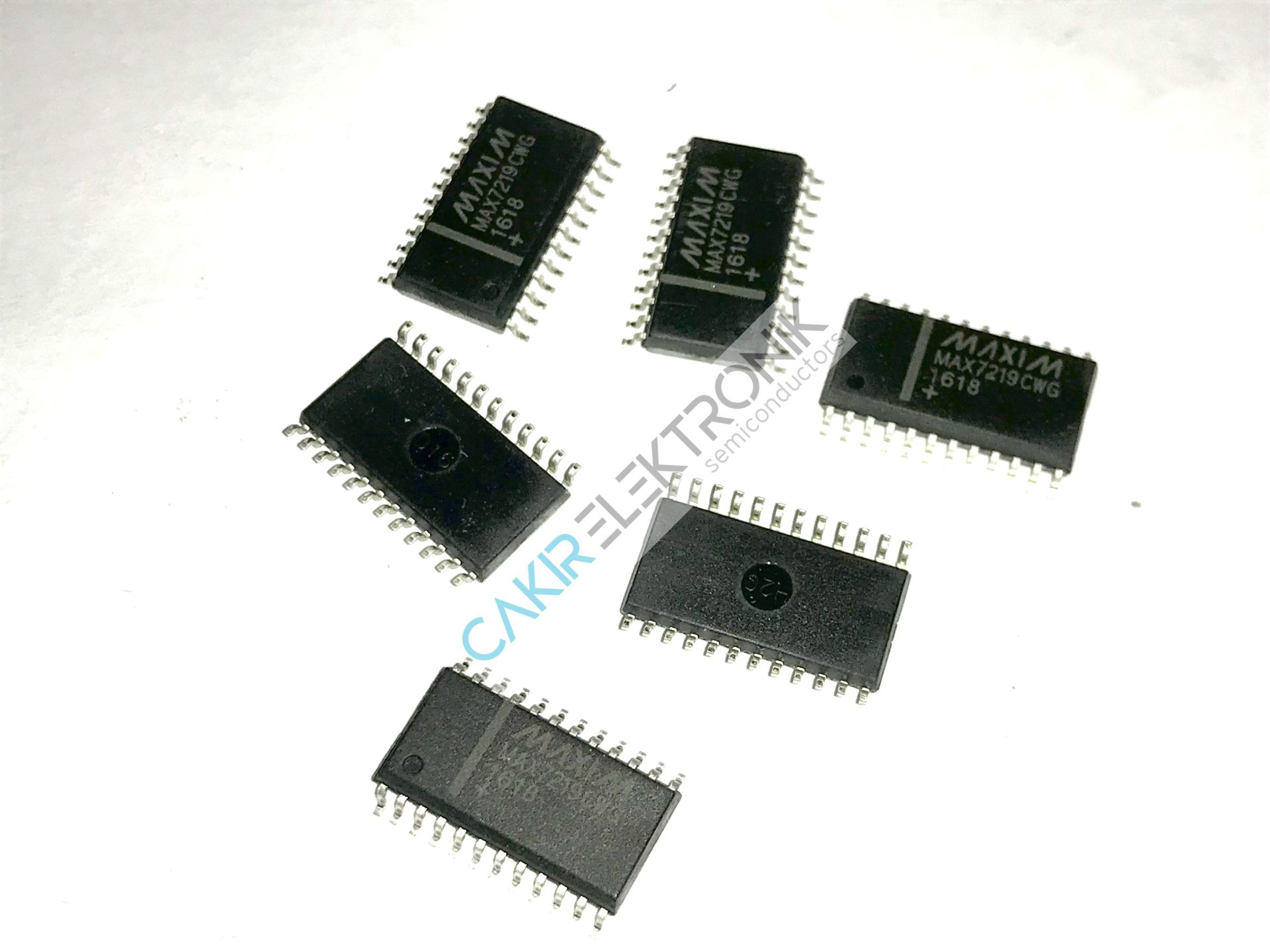 MAX7219CWG - MAX7219 - Serially Interfaced, 8-Digit LED Display Drivers - SOİC24