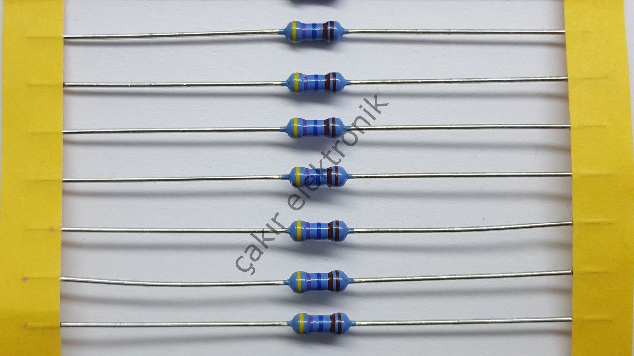4.76K - 4,76K - 4,76KR - 4,76  KOHM - 4K76 -  1/4 DİRENÇ %1 METAL FİLM