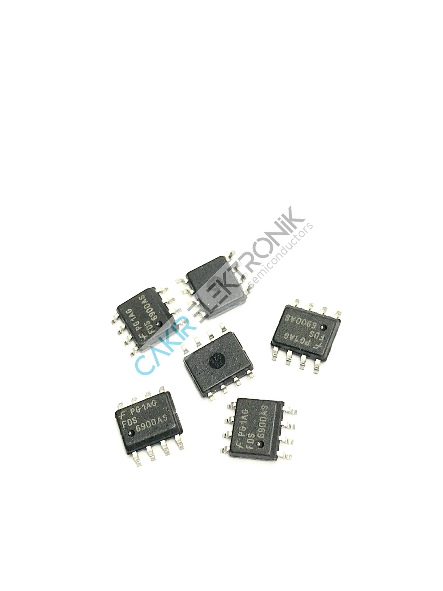 FDS6900AS - 6900AS - FDS6900 - ON Semiconductor FDS6900AS İkili N-Kanallı Si MOSFET Transistör, 6,9 A, 8,2 A, 30 V, 8-Pinli SOIC