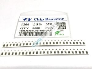 1206 33R - 1206 33R - 33R 1206 - 1206 33OHM %5 TOLERANS 25 ADETTİR