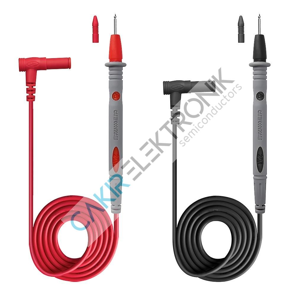 PROBE , TEST PROB , MULTIMETER PROB , ÖLÇÜALETİ PROBU ,  20AMPER SLIKON PROB