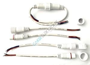 IP67 KABLO BİRLEŞTİRİCİ , DİŞİ ERKEK RGB IP67 KABLO BİRLEŞTİRİCİ  4X0.50mm2  , IP67 4x0,50mm2