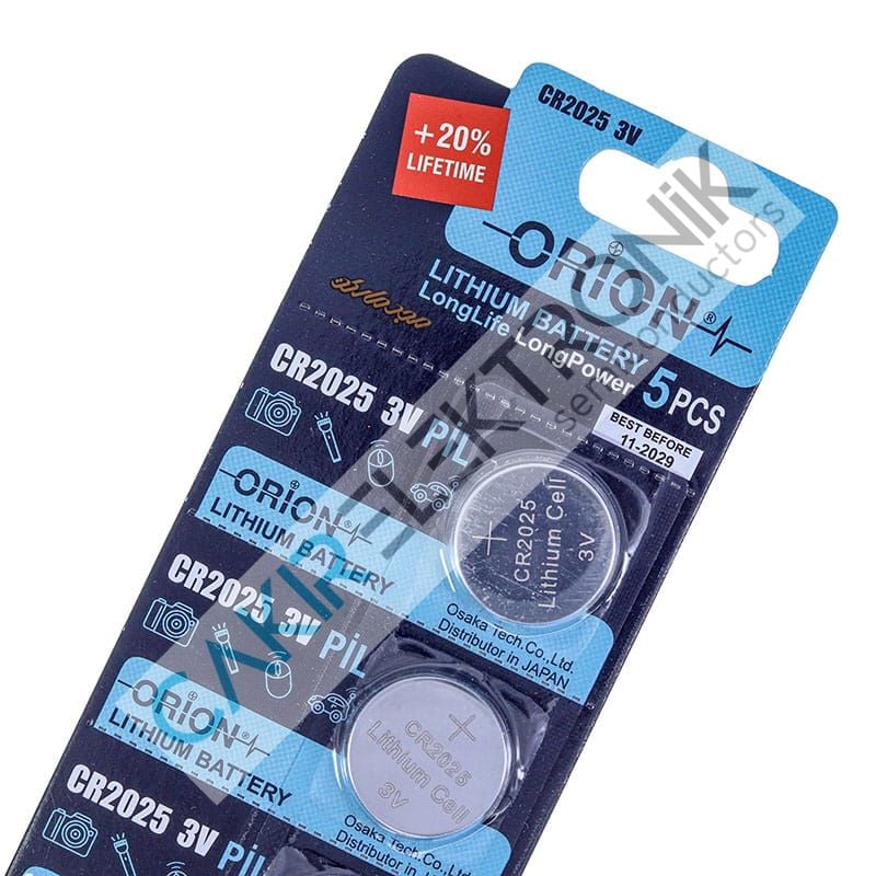 CR2025 PİL 3 VOLT 20X2,5 MM - PARA PİL