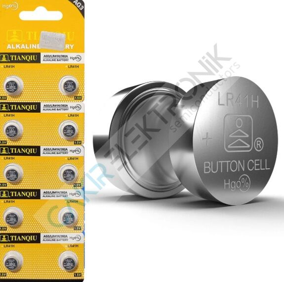 AG3/LR41H/392A - ALKALINE BATTERY - LR41H - 2 ADETTİR