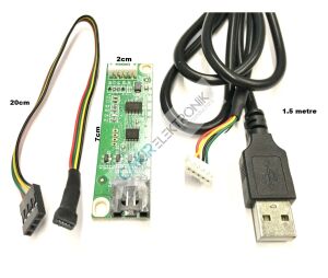 4 CH USB TOUCH LCD DRIVER CARD - MOD-TOUCH LCD DRV 4CH - 4 Telli Dirençli USB Dokunmatik Ekran Denetleyicisi