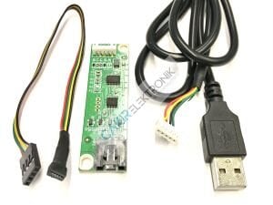 4 CH USB TOUCH LCD DRIVER CARD - MOD-TOUCH LCD DRV 4CH - 4 Telli Dirençli USB Dokunmatik Ekran Denetleyicisi