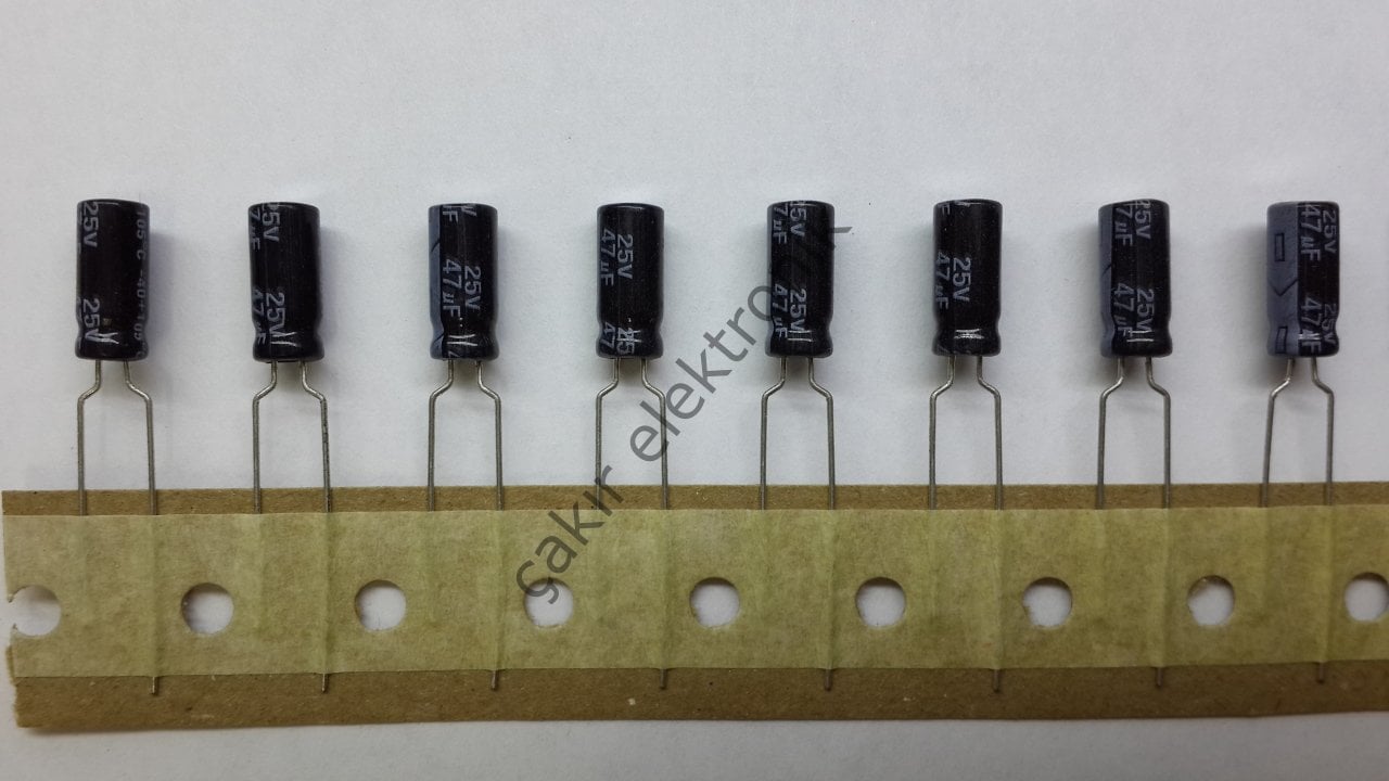 47MF 25V - 47UF 25V    5X11MM  KONDANSATÖR