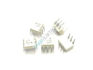 H11G3 , Optoisolator Darlington with Base Output 5300Vrms 1 Channel 6-DIP