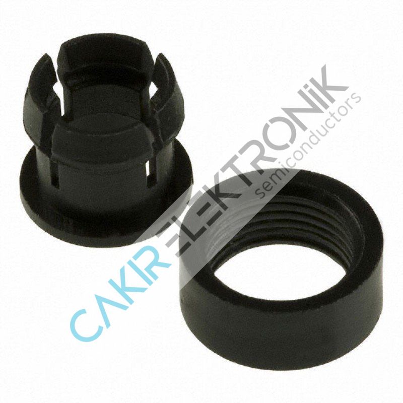 5MM LED SOKETİ SİYAH PLASTİK  - PLASTİK LED SOKETİ