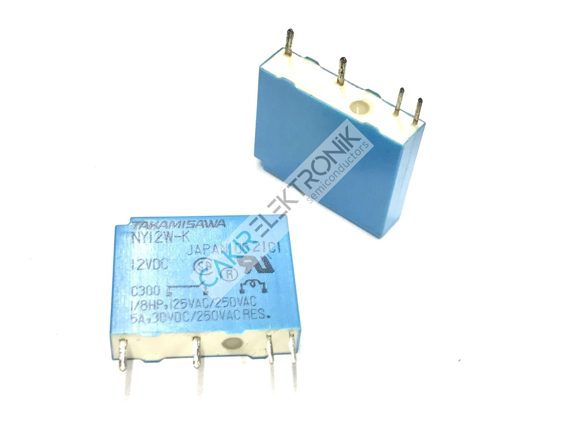 NY12W-K ,12V TEK KONTAK 5A. SLİM RÖLE