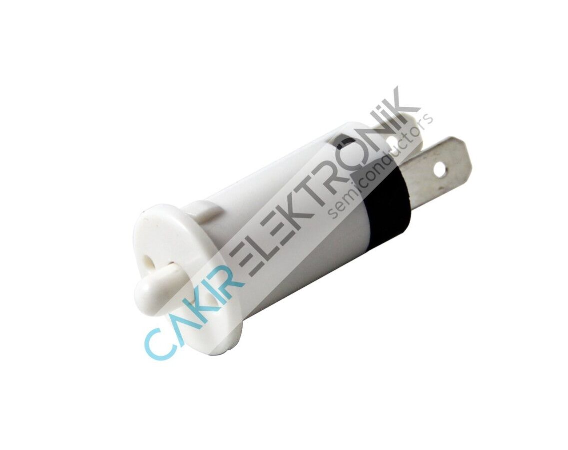 MOBİLYA KAPAK SWITCH (TERS) - TERS DOLAP SWITCH -BEYAZ- NORMALDE KAPALI ÇAP12MM PBS-25C ON-(OFF) WHITE IC187A