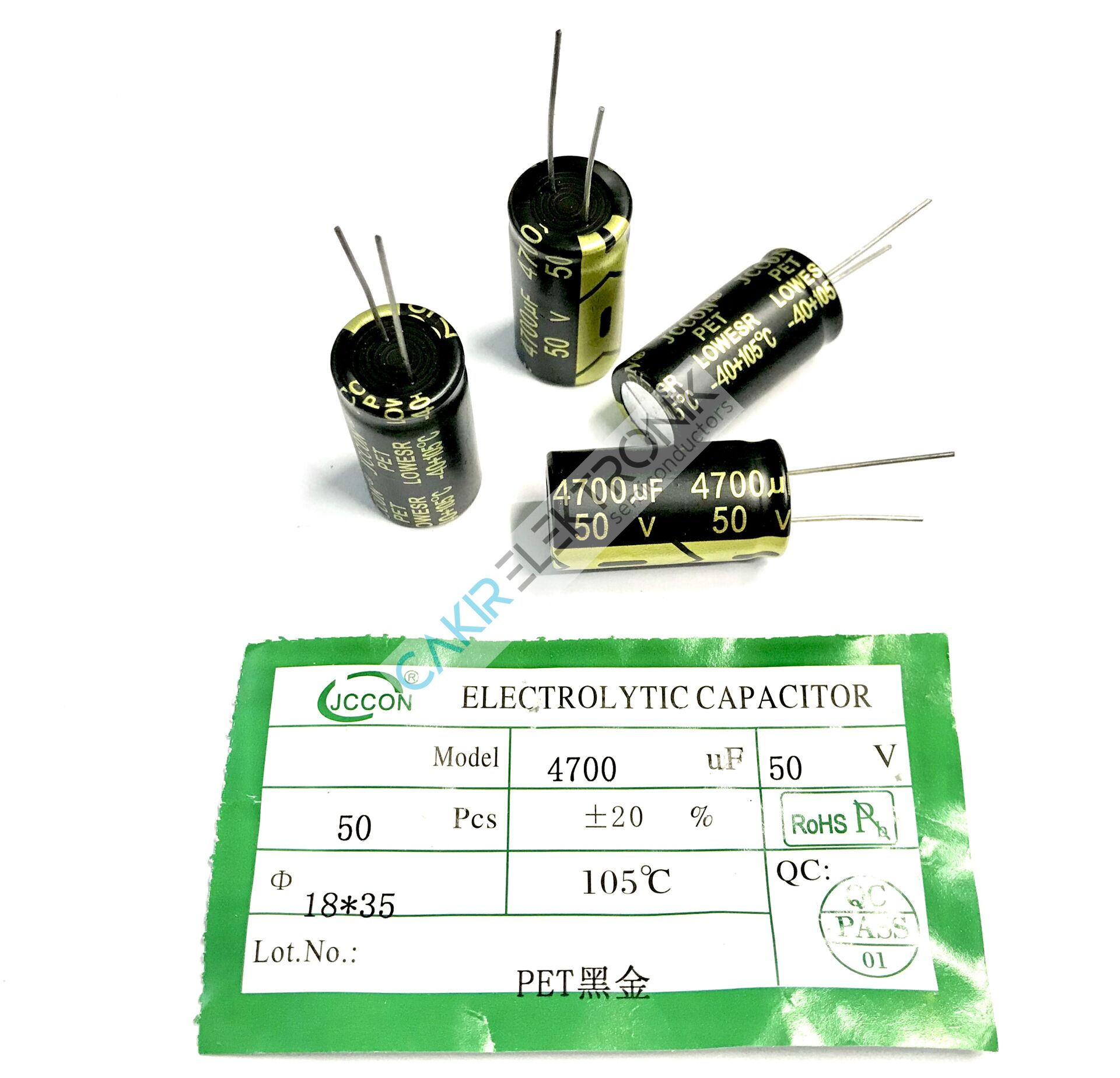 4700MF 50V -  4700UF 50V  - 18X35 MM KONDANSATOR