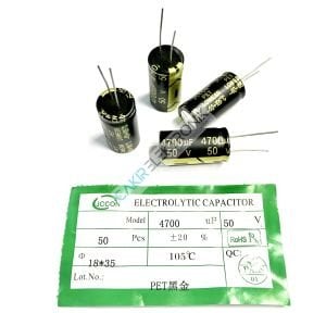 4700MF 50V -  4700UF 50V  - 18X35 MM KONDANSATOR