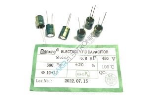 6.8UF 450V -6,8UF 450V - 6.8MF 450V - 6,8MF 450V -  450V -  10X13MM KONDANSATOR