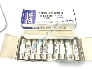 RT18-32 10X38 T0.5A MIRO FUSE , MİRO SİGORTA 10x38 RO15 500V 0.50A aM , KARTUŞ SİGORTA , GECİKMELİ SİGORTA