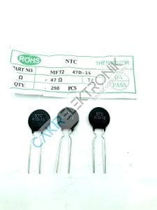 NTC 47D-15  - 47D-15 - 47R - 47 OHM  15MM.  NTC