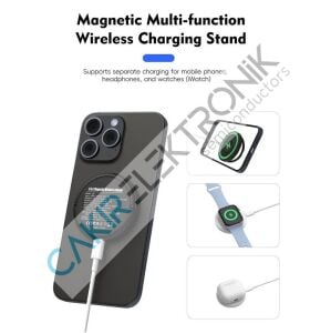 KABLOSUZ HIZLI ŞARJ CİHAZI - 6 IN 1 MAGNETIC FAST WIRELESS CHARGER - MODEL U37