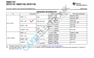 SN75C1168NSR - 75C1168 - DUAL DIFFERENTIAL DRIVERS AND RECEIVERS