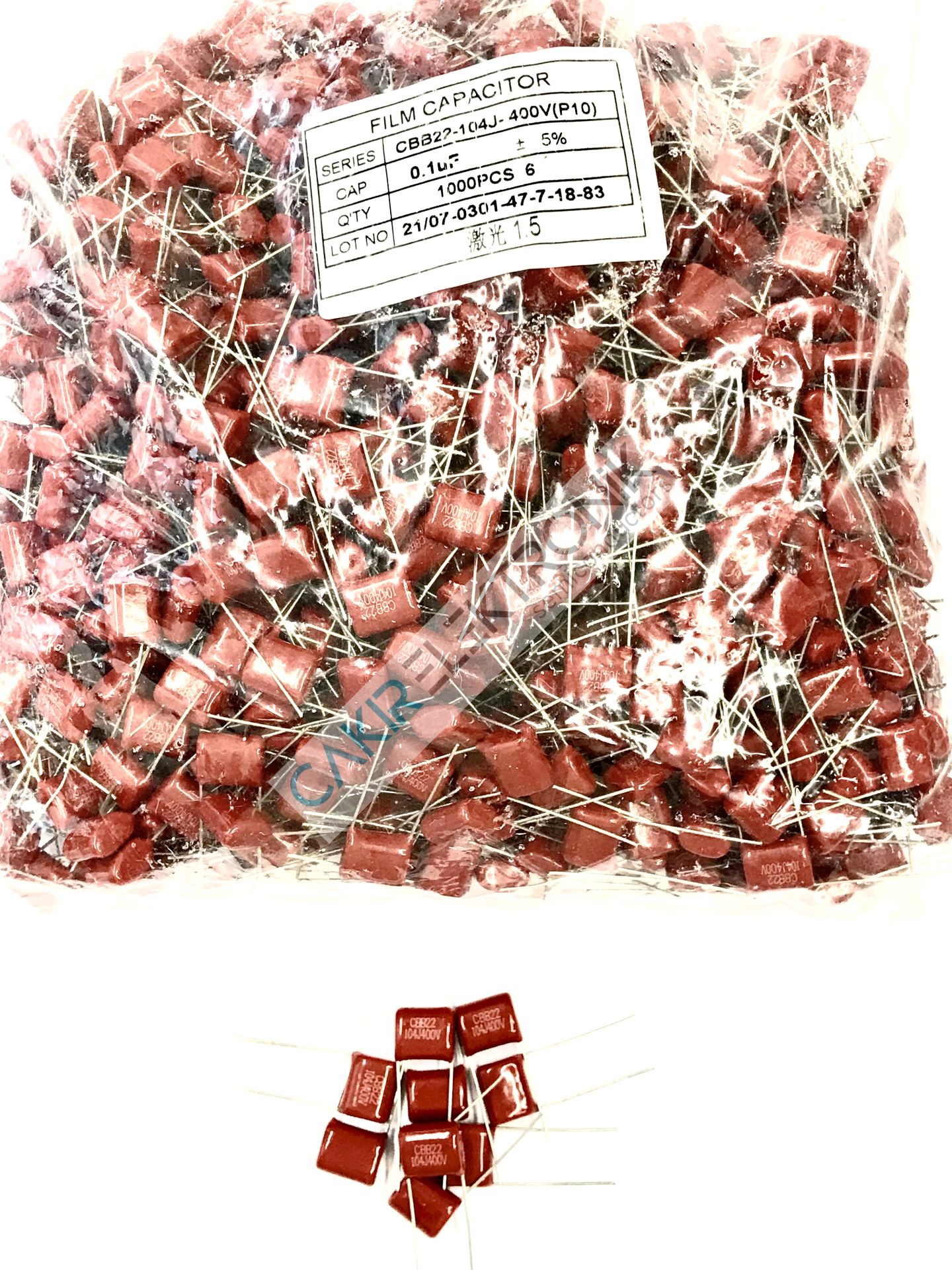 0,1MF 100NF 400V CBB 100nf 400v 104J400V 10 ADETTİR